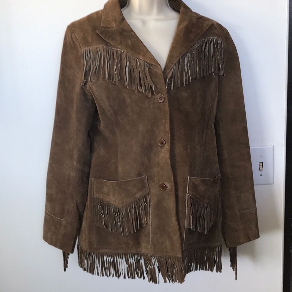 SOLDSuede Fringe Western Jacket